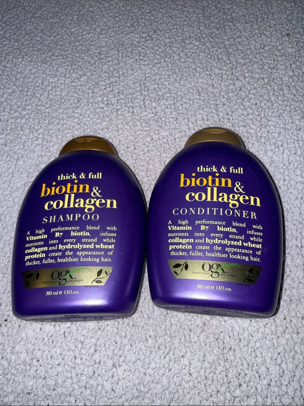 OGX Thick & Full Biotin & Collagen Shampoo and Conditioner